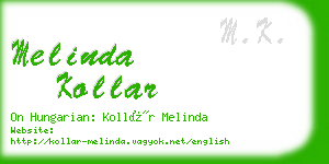 melinda kollar business card